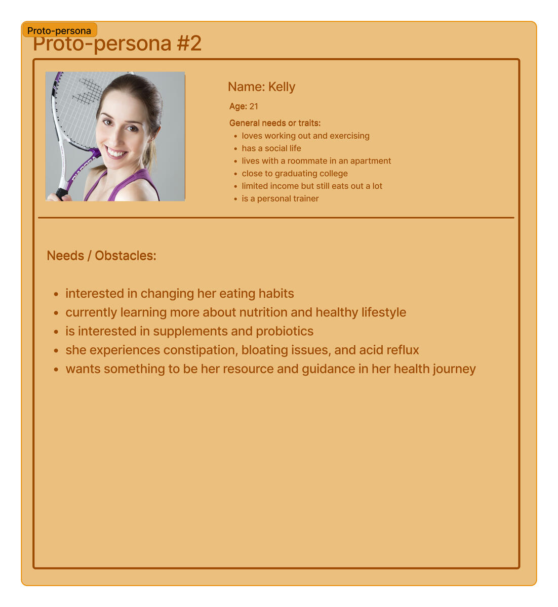 Sprint 1 Proto-persona 2