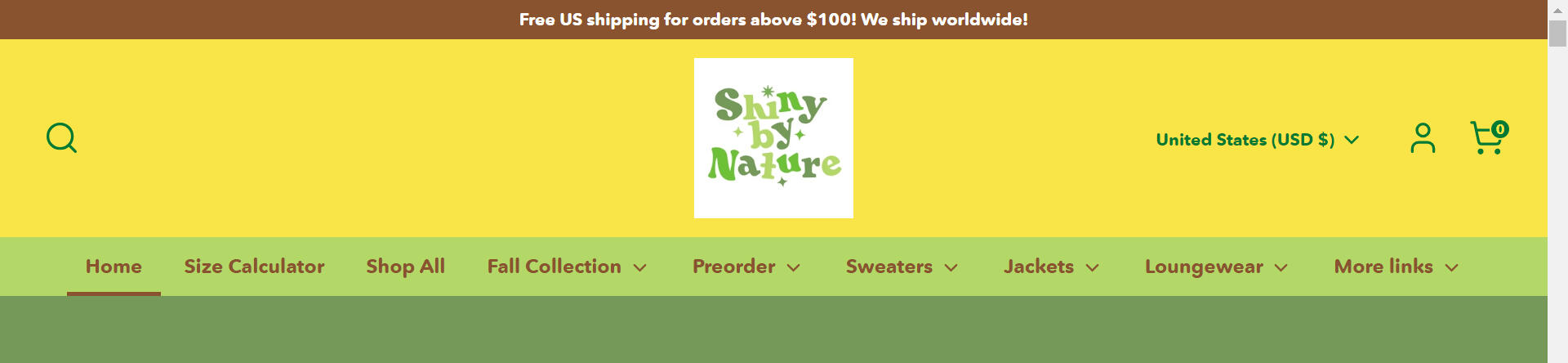 Shiny by Nature&#39;s navigation bar